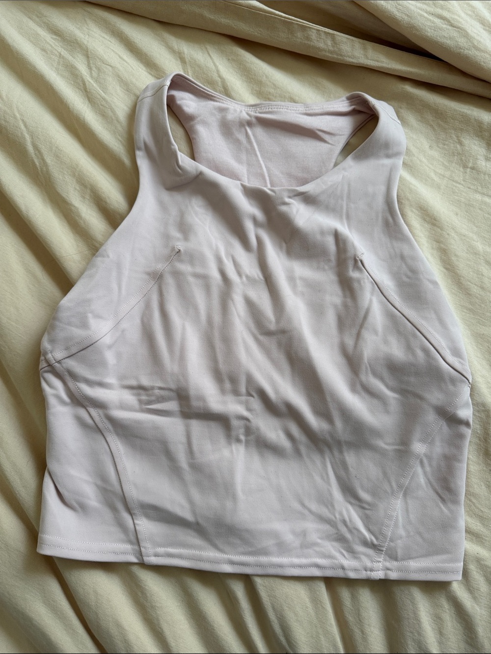 lululemon athletica Light Lavender High-Neck Racerback Crop Tank